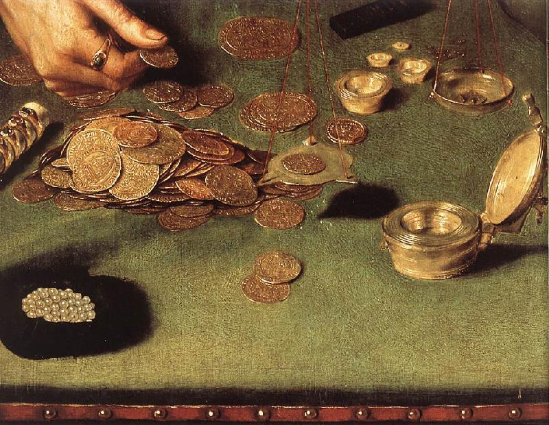 MASSYS, Quentin The Moneylender and his Wife (detail) sg